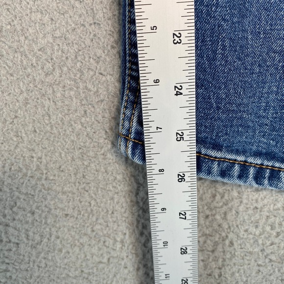 Levi Strauss Co 505 Mens Jeans W34 L29 Blue Straight Fit Denim Pants - Picture 9 of 13